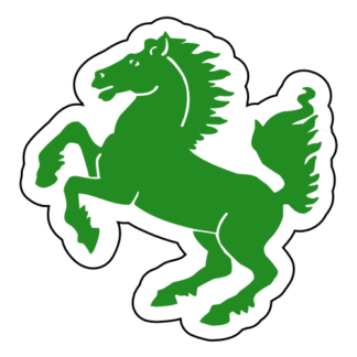 Horse Stallion Sticker (Green)